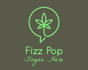 Cannabis Leaf Marijuana logo design