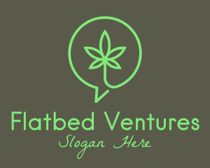 Cannabis Leaf Marijuana logo design