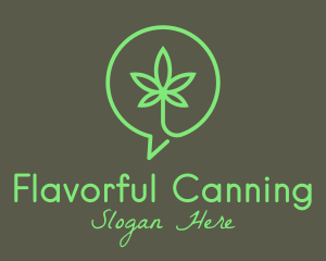 Cannabis Leaf Marijuana logo design