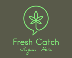 Cannabis Leaf Marijuana logo design