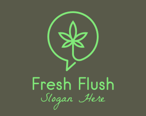 Cannabis Leaf Marijuana logo design