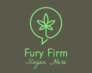 Cannabis Leaf Marijuana logo design