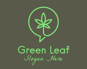 Cannabis Leaf Marijuana logo design