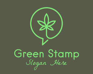 Cannabis Leaf Marijuana logo design