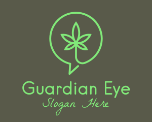 Cannabis Leaf Marijuana logo design