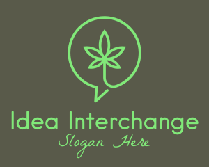 Cannabis Leaf Marijuana logo design