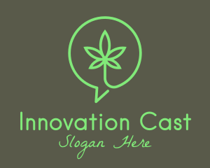 Cannabis Leaf Marijuana logo design