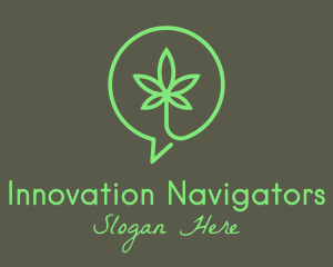 Cannabis Leaf Marijuana logo design