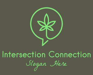 Cannabis Leaf Marijuana logo design