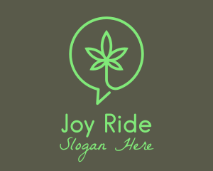 Cannabis Leaf Marijuana logo design