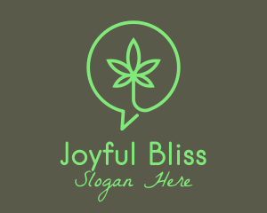 Cannabis Leaf Marijuana logo design