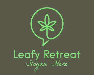 Cannabis Leaf Marijuana logo design