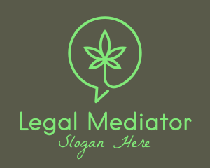 Cannabis Leaf Marijuana logo design