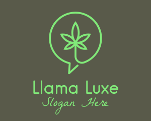 Cannabis Leaf Marijuana logo design