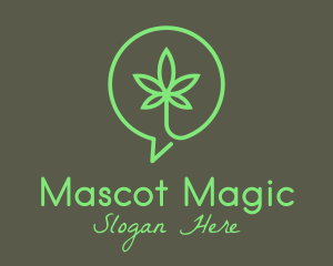 Cannabis Leaf Marijuana logo design