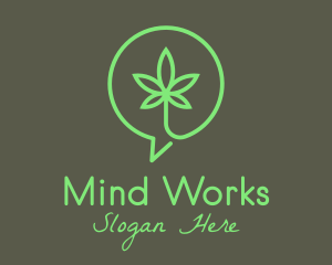 Cannabis Leaf Marijuana logo design