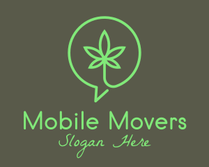 Cannabis Leaf Marijuana logo design