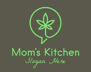 Cannabis Leaf Marijuana logo design