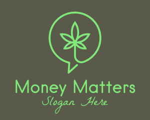 Cannabis Leaf Marijuana logo design