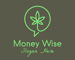 Cannabis Leaf Marijuana logo design