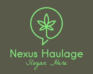 Cannabis Leaf Marijuana logo design