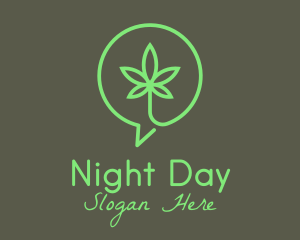 Cannabis Leaf Marijuana logo design