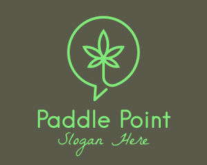 Cannabis Leaf Marijuana logo design