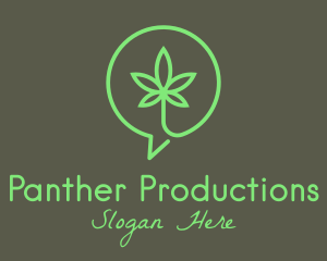 Cannabis Leaf Marijuana logo design