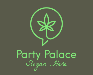 Cannabis Leaf Marijuana logo design