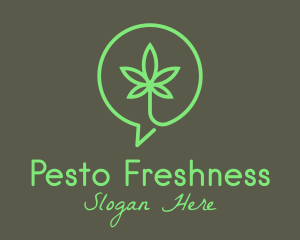 Cannabis Leaf Marijuana logo design