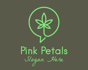 Cannabis Leaf Marijuana logo design