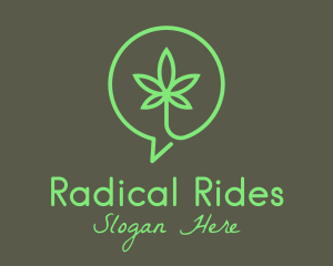 Cannabis Leaf Marijuana logo design