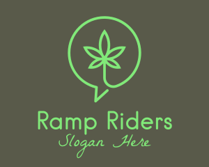 Cannabis Leaf Marijuana logo design