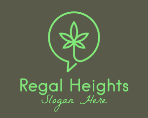 Cannabis Leaf Marijuana logo design