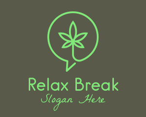 Cannabis Leaf Marijuana logo design