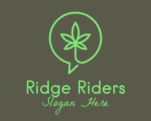 Cannabis Leaf Marijuana logo design