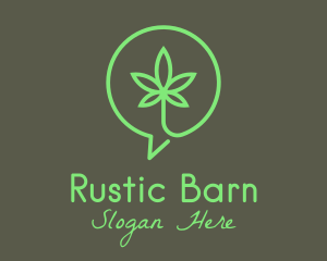 Cannabis Leaf Marijuana logo design