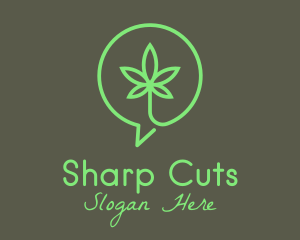 Cannabis Leaf Marijuana logo design