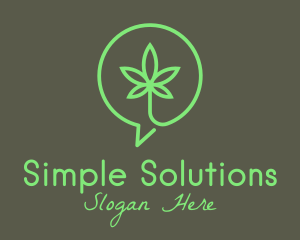 Cannabis Leaf Marijuana logo design