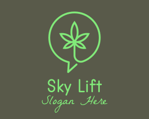 Cannabis Leaf Marijuana logo design