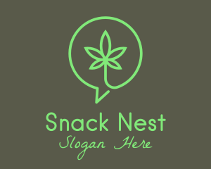 Cannabis Leaf Marijuana logo design