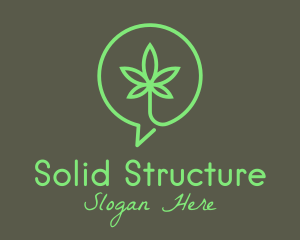 Cannabis Leaf Marijuana logo design