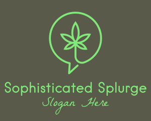 Cannabis Leaf Marijuana logo design