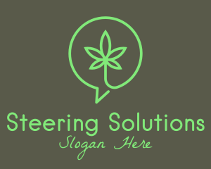 Cannabis Leaf Marijuana logo design