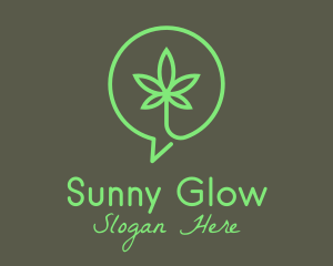 Cannabis Leaf Marijuana logo design