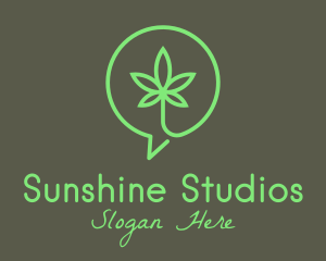 Cannabis Leaf Marijuana logo design