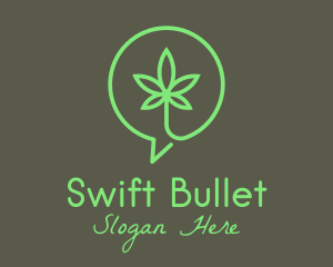 Cannabis Leaf Marijuana logo design