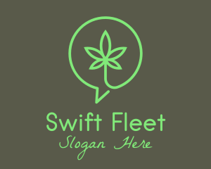 Cannabis Leaf Marijuana logo design