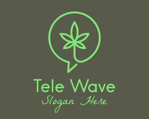 Cannabis Leaf Marijuana logo design