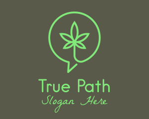 Cannabis Leaf Marijuana logo design